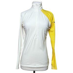 Nike Livestrong Long Sleeve Running Shirt White Yellow Size Medium